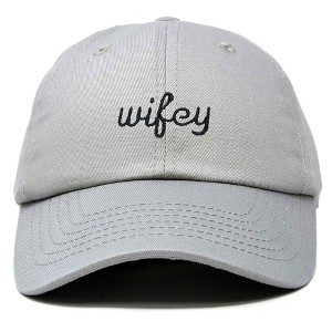 Dalix Wifey Embroidered Cotton Husband Baseball Cap Adjustable Dad Hat Womens - 1 of 4