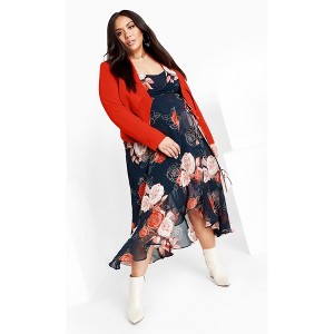 Women's Plus Size Sadie Maxi Dress - navy | CITY CHIC - 1 of 4