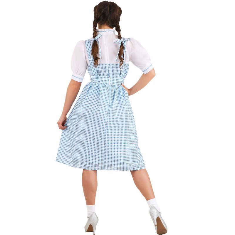 HalloweenCostumes.com Adult Dorothy Costume Women's Long Blue Gingham Dress., 5 of 14