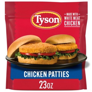 Tyson All Natural Chicken Breast Patties - Frozen - 23oz - 1 of 4