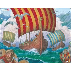 Larsen Puzzles Viking ShipKids Jigsaw Puzzle - 64pc