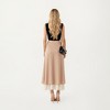 Anna-Kaci Women’s Layered Midi Skirt with Smooth Satin Finish Soft Flowing Silhouette and Elegant Dual-Layer Hem Detail - 4 of 4