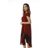 Riviera Sun Rayon Crepe Batik Marble Short Sleeve Umbrella Dress - 2 of 3