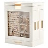 4-Drawer Jewelry Organizer With Transparent Front And Velvet-Lined Compartments For Elegant Accessory Storage - 2 of 4