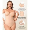 SHAPELLX Shapewear Bodysuit for Women Tummy Control Strapless Body Suit Faja Body Shaper Thong—Beige 38 - 3 of 3