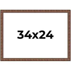 PosterPalooza | 34x24 Modern Bamboo Picture Frame, UV Acrylic, 5 Finishes - 1 of 4