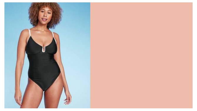Women's Crepe U-Wire One Piece Swimsuit - Shade & Shore™, 2 of 8, play video