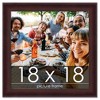 PosterPalooza | Square Linear Brown Picture Frame - UV Acrylic, Foam Board Backing, Hanging Hardware - 2 of 4