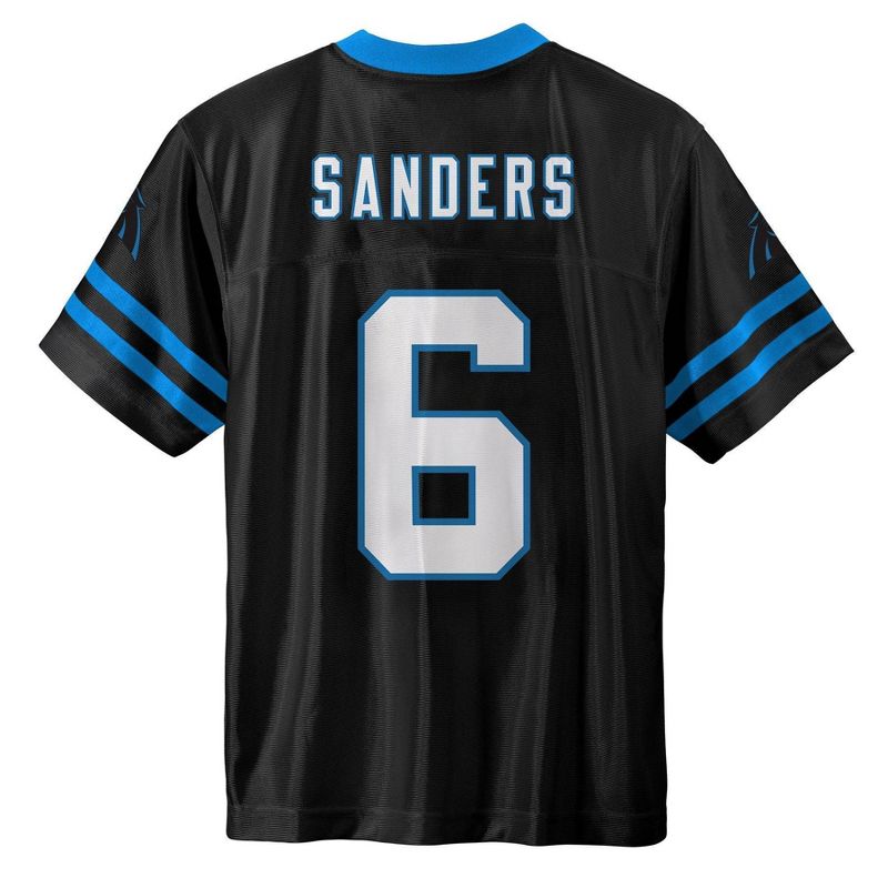 NFL Carolina Panthers Boys' Short Sleeve Sanders Jersey, 3 of 4