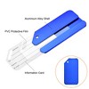 Unique Bargains Aluminium Lightweight Backpack Identifier Card Travel Luggage Tag 3 Pcs - 3 of 3
