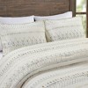 Okak Queen/King 3-Piece Tufted Woven Medallion Bed Duvet Cover Set,Comfortable Coverlet Bedding Sets,Machine Washable - 4 of 4