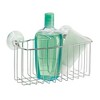 Reo Power Lock Suction Bathroom Shower Caddy Basket for Shampoo, Conditioner, Soap - Stainless Steel - 3 of 4