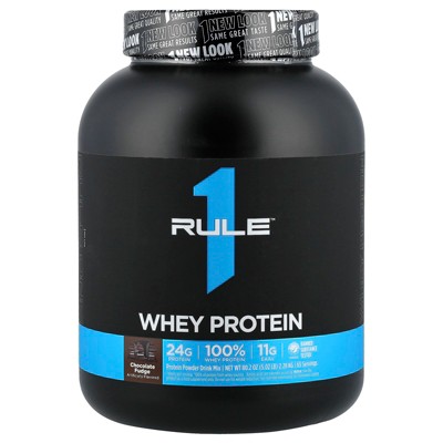 Rule One Proteins Whey Blend, Protein Powder Mix, Chocolate Fudge, 5.02 lb (2.28 kg)