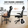 Ergonomic Office Chair Adjustable Lumbar Support Mesh Back Flip-Up Arms for Home Office -3irtyhousy - 3 of 4