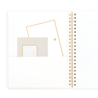 Sugar Paper Essentials 100pg Ruled Notebook 11&#34;x9.625&#34; Spiral White Dot_4