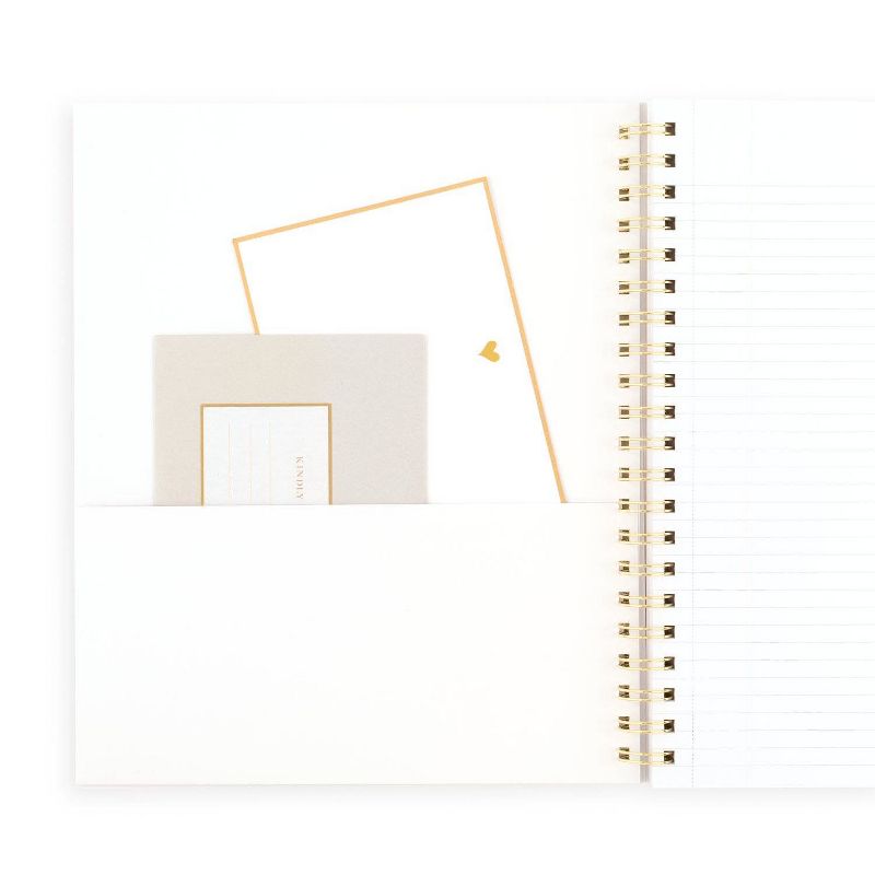 Sugar Paper Essentials 100pg Ruled Notebook 11&#34;x9.625&#34; Spiral White Dot, 4 of 7