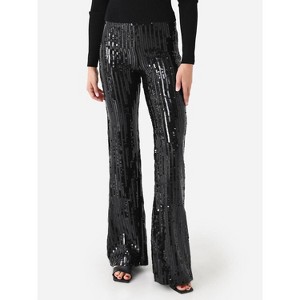 Women's Sequin Flare Pant - ROTATE - 1 of 3