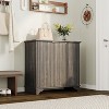 Fluted Sideboard Buffet Cabinet with Storage, 2 Door Kitchen Storage Cabinet, Coffee Bar Buffet Cabinetry with Adjustable Shelves - 4 of 4