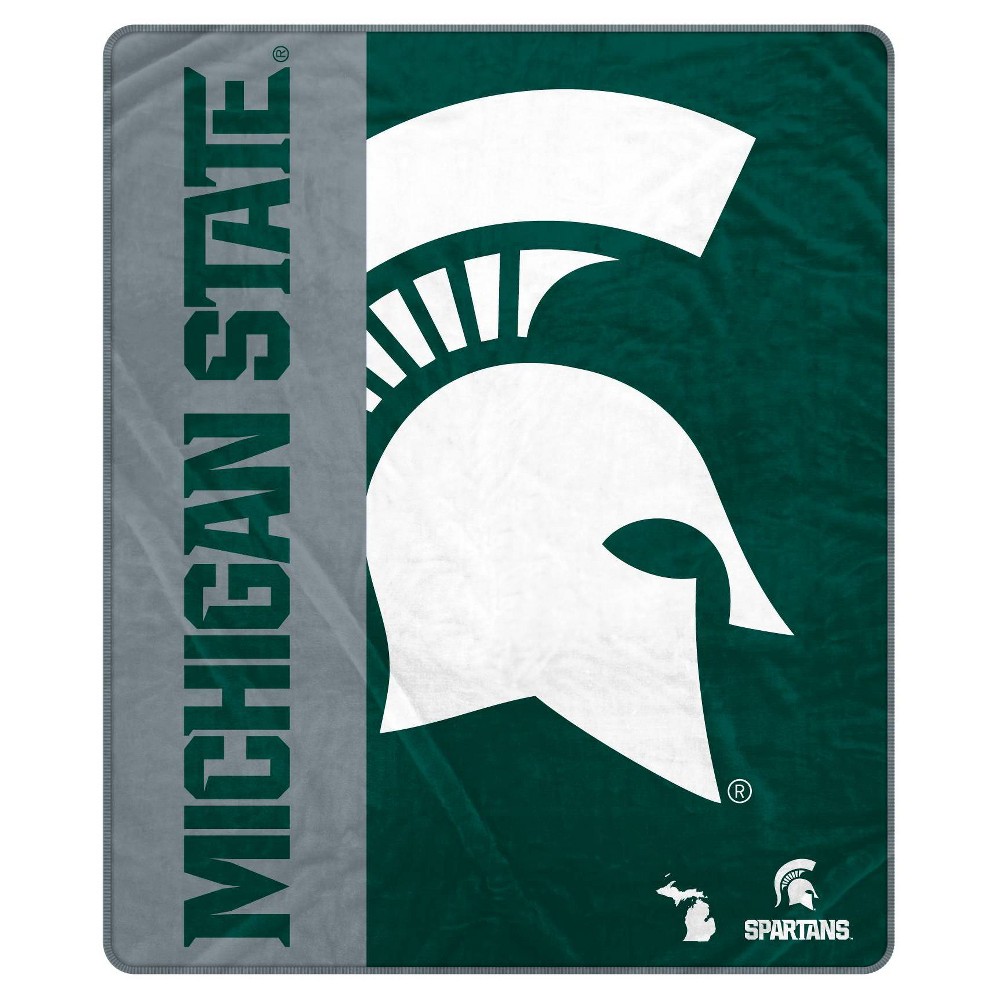 NCAA Michigan State Spartans Endzone Ultra Soft Tailgate Throw Blanket