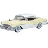 1955 Buick Century Condor Yellow and Dover White with Red Interior 1/87 (HO) Diecast Model Car by Oxford Diecast. Brand new box. - 2 of 3