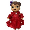 Doll Clothes Superstore Red Princess Dress Fits 12 Inch Baby Alive And LIttle Baby Dolls - 3 of 4