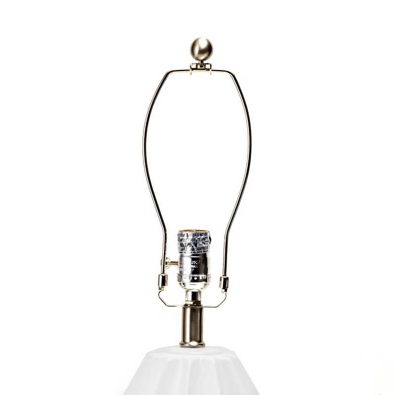 nuLOOM Bryan Ceramic 24" Table Lamp Lighting - White 24" H x 11" W x 11" D, 5 of 8