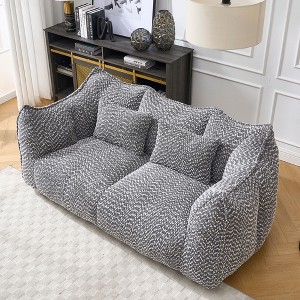 NicBex Chenille Bean Bag Chair for 2 People,Lazy Loveseat Sofa with High Resillence Foam for Living Room,Bedroom,Apartment - 1 of 4