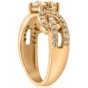 Pompeii3 1 cttw Diamond Two Stone Forever Us Engagement Ring 14k Yellow Gold - 2 of 4