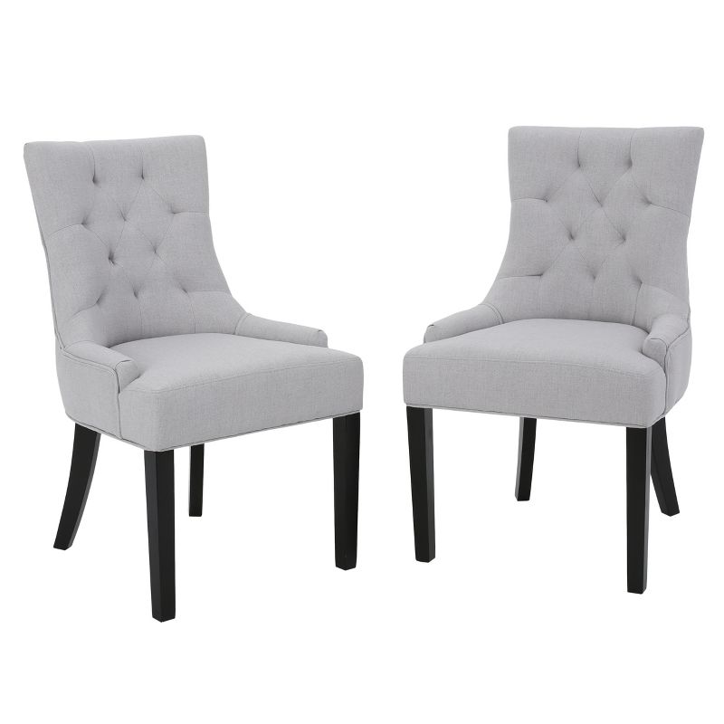Set of 2 Hayden Tufted Dining Chairs - Christopher Knight Home, 1 of 16