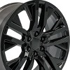 OE Wheels LLC CV38-22090-6550-28B Black Wheel Painted (22 x 9. inches /6 x 139 mm, 28 mm Offset) - 3 of 3
