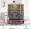 Safstar 55" Kids Trampoline Recreational Bounce Jumper W/Safety Enclosure Net Heavy-duty - 3 of 4