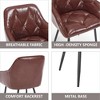 NicBex Modern Half Enclosed Arm Dining Chairs Set of 2 with Thick Upholstered Seat,Stylish Office Chairs,Living Room Side Chairs - 3 of 4
