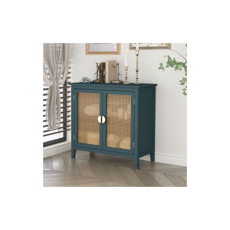 Archie Ash Wood Veneer 2 door  And Pine Legs Accent Cabinet with 1  Inner Shelf-Maison Boucle, 3 of 11