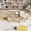 ORRD 3-in-1 Kids Study Table & Chairs Set - Detachable Blackboard Activity Desk with Durable MDF for Toddlers - 4 of 4