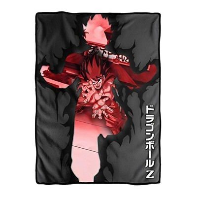 Just Funky Dragon Ball Z Goku Super Saiyan 3 Japanese Fleece Throw Blanket  : Target