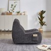 Bean Bag Chair Modern with Armrests and Side Pocket for Living Room or Home Office 40in Wide-3irtyhousy - 2 of 4