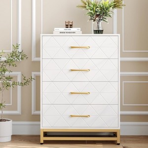 Jojoka Wooden Dresser for Bedroom, Dressers & Chest of Drawers with 3/4/6 Drawers can select, Wood nightstand for Storage and Organization - 1 of 4