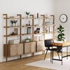 Nathan James 72" Set of 4 Beacon Seagrass Bookshelf Light Brown - 2 of 4