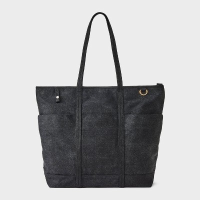 Canvas Cargo Tote Bag - Universal Thread™ Black