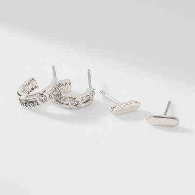 AJOA WYTHE STUD AND C HOOP EARRING SET