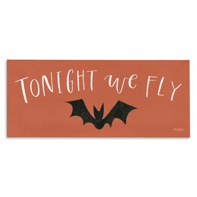 Stupell Industries Tonight We Fly Halloween Canvas Wall Art