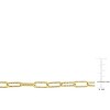 EVERLY JEWELRY | Yellow Plated Sterling Silver 5mm Fancy Paperclip Chain Bracelet - 7.5 in - 3 of 4