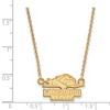 Black Bow Jewelry 10k Yellow Gold Longwood Lancers NCAA Necklace 18 Inch - 2 of 4