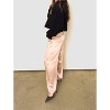 Women's Satin Elastic Waist Trouser - SKIES ARE BLUE - 3 of 4