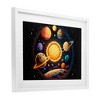 Stupell Industries Round Cosmic Solar System Framed Print Under Glass Art - 2 of 4