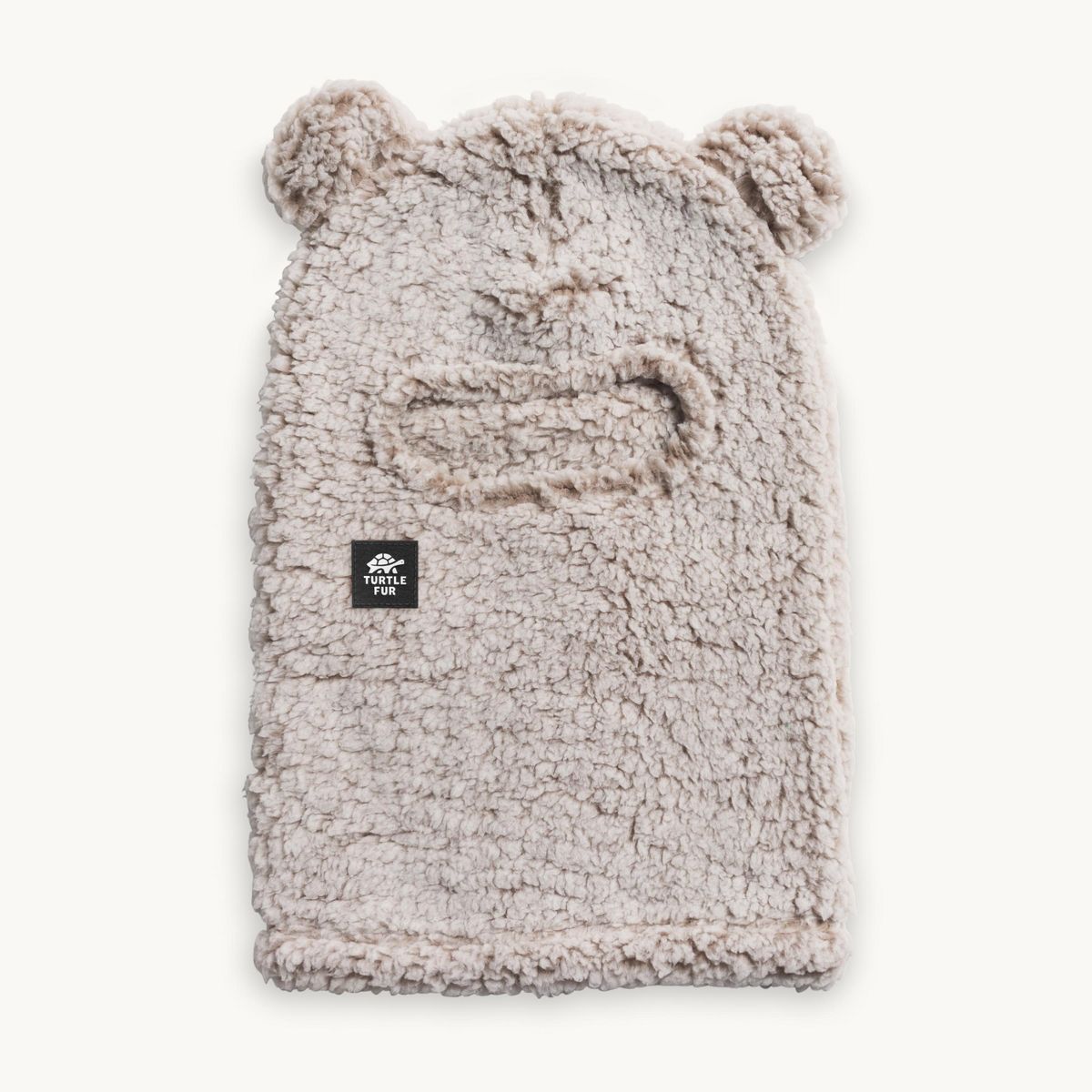 Turtle Fur Kids Comfort Lush Bear Balaclava - Recycled High Pile Fleece Winter Face Mask - thumbnail 3