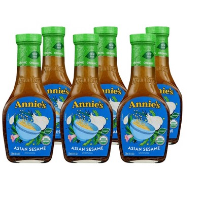 Annie's Organic Asian Sesame Dressing - Case of 6/8 oz
