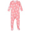 Gerber Baby and Toddler Girls' Snug Fit Footed Cotton Pajamas - Llama - 18 Months - 2-Pack - 2 of 4