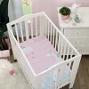 Little Love by NoJo Rainbow Unicorn Multi Colored You Are Magical Photo Op Fitted Mini Crib Sheet - 4 of 4