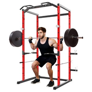 ODK Power Cage, Squat Rack for Home Gym, 1100LB Capacity Power Rack with Pull-Up Bar, Adjustable Safety Bars, Strength Training for Home Gym - 1 of 4
